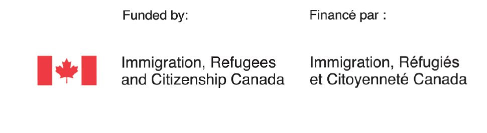 Funded by: Immigration, Refugees and Citizenship Canada / Financé par: Immigration, Réfugiés et Citoyenneté Canada