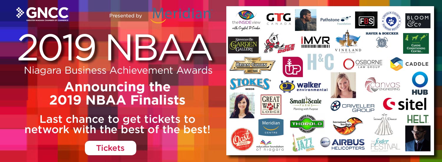 Join us at the 2019 Niagara Business Achievement Awards - Meet the Finalists