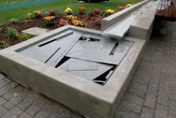 The new Rotary Reflecting Pool water feature was unveiled at Brock University's Marilyn I. Walker School of Fine and Performing Arts Thursday.