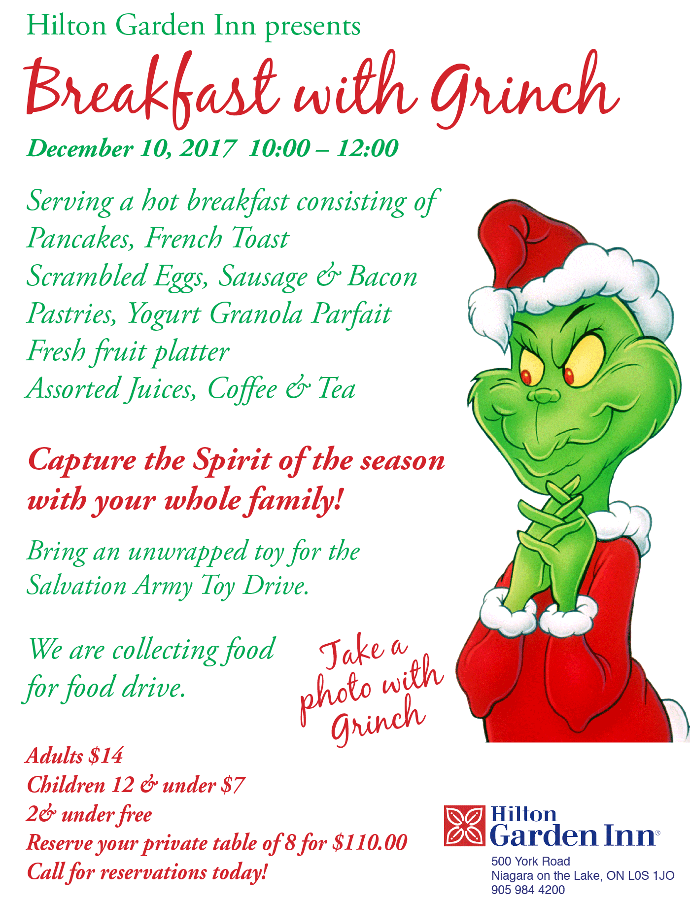 GrinchBreakfastfinal Greater Niagara Chamber of Commerce