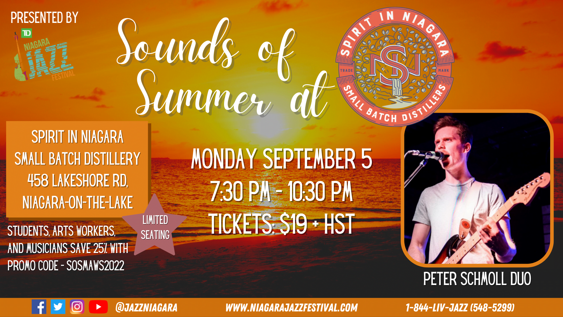 Sounds of Summer at S.I.N - Peter Schmoll Duo - Greater Niagara Chamber ...