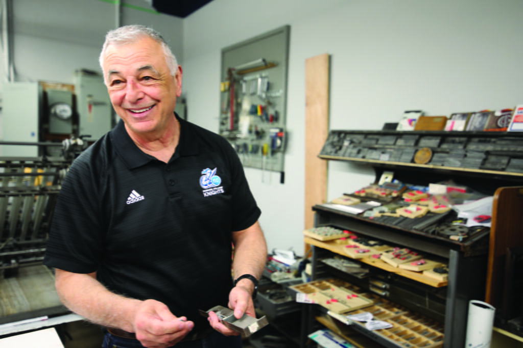 Gerry D'Angelo, owner of D'Angelo Printing Co.