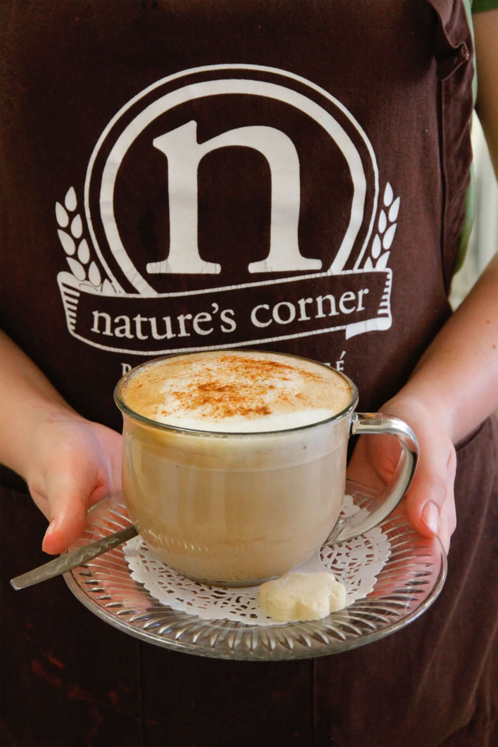 Organic fair trade coffee is just one of the sustainable options at Nature's Corner.