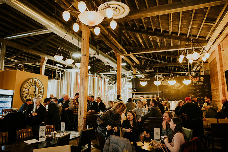Energy and ambiance combine for a wonderful atmosphere at Cold Break Brewing.