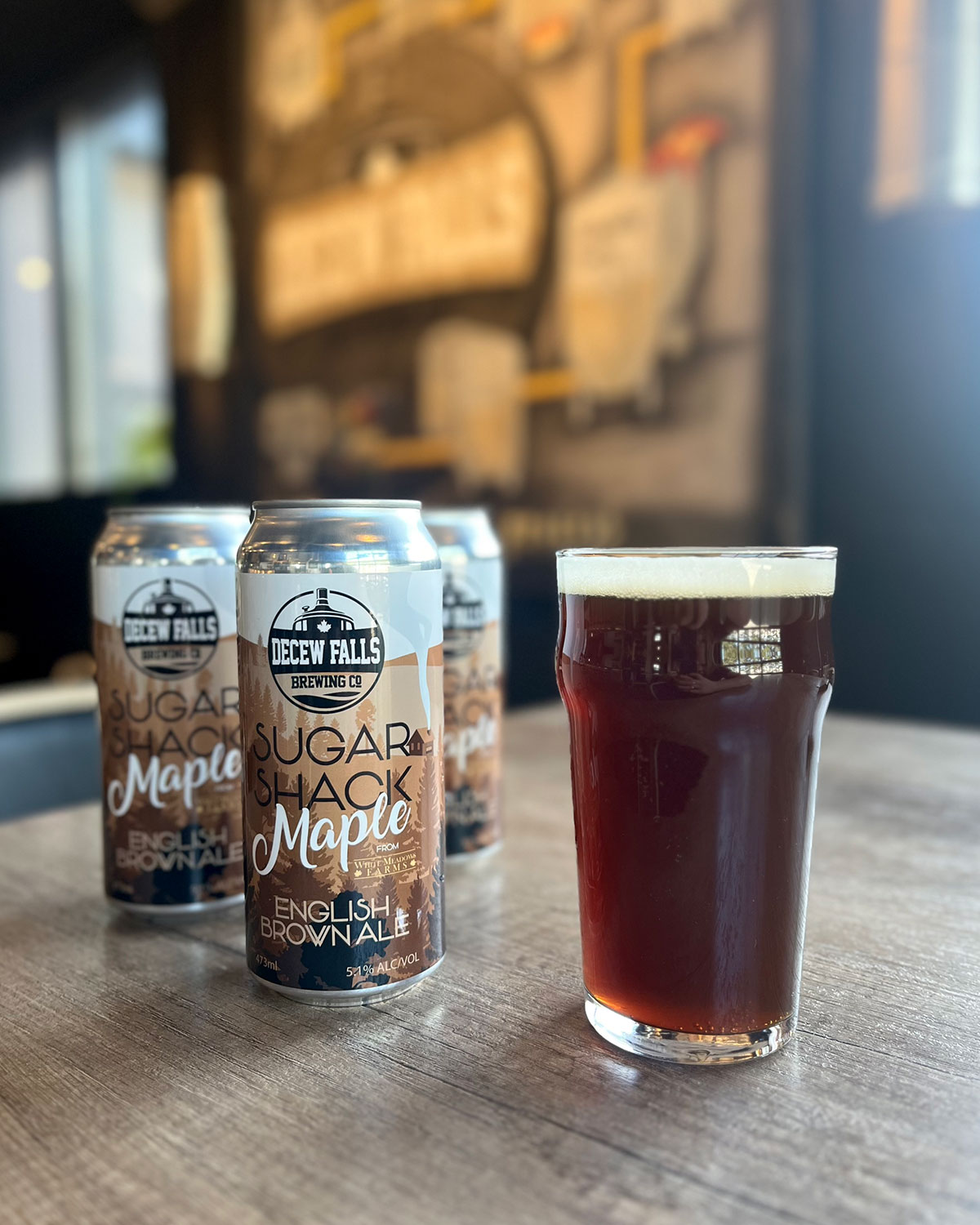Discover unique tastes such as the Sugar Shack Maple English Brown Ale.