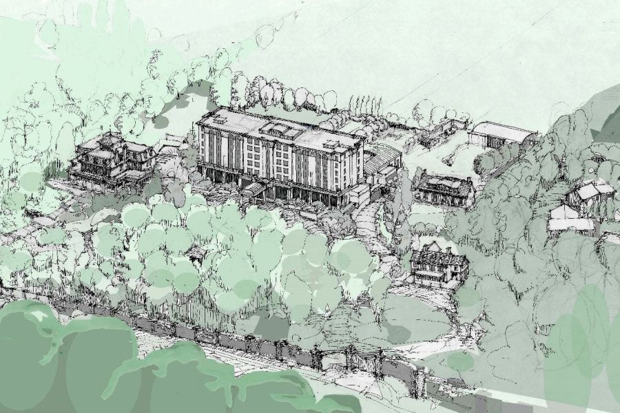 An artist's impression of a proposed development on the site of the Randwood Estate