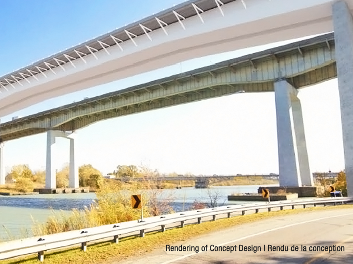 An artist's impression of the proposed twinned Garden City Skyway