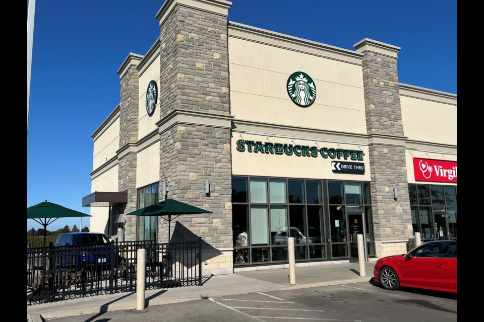 A photograph of the Virgil Starbucks location on its last day of business