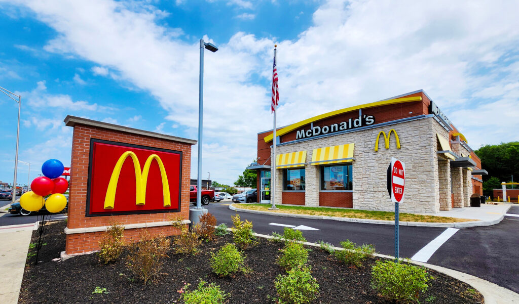 A McDonald's restaurant in Manassas, Virginia, USA