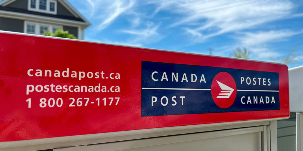 A Canada Post mailbox